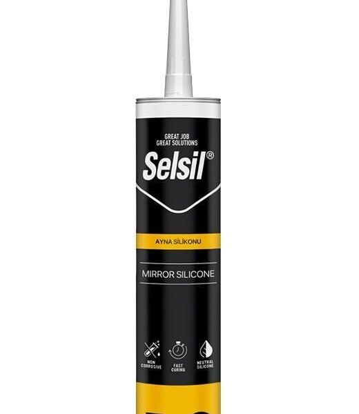 Selsil 12 Ayna Silikonu Şeffaf 280 ml