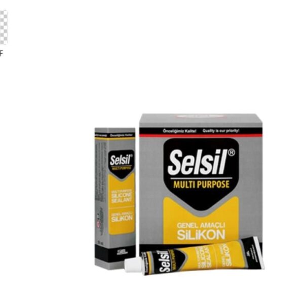 Selsil Genel Amaçlı Tüp Silikon 50 ml Şeffaf