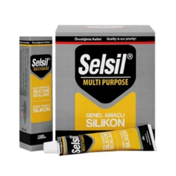 Selsil Genel Amaçlı Tüp Silikon 50 ml Beyaz