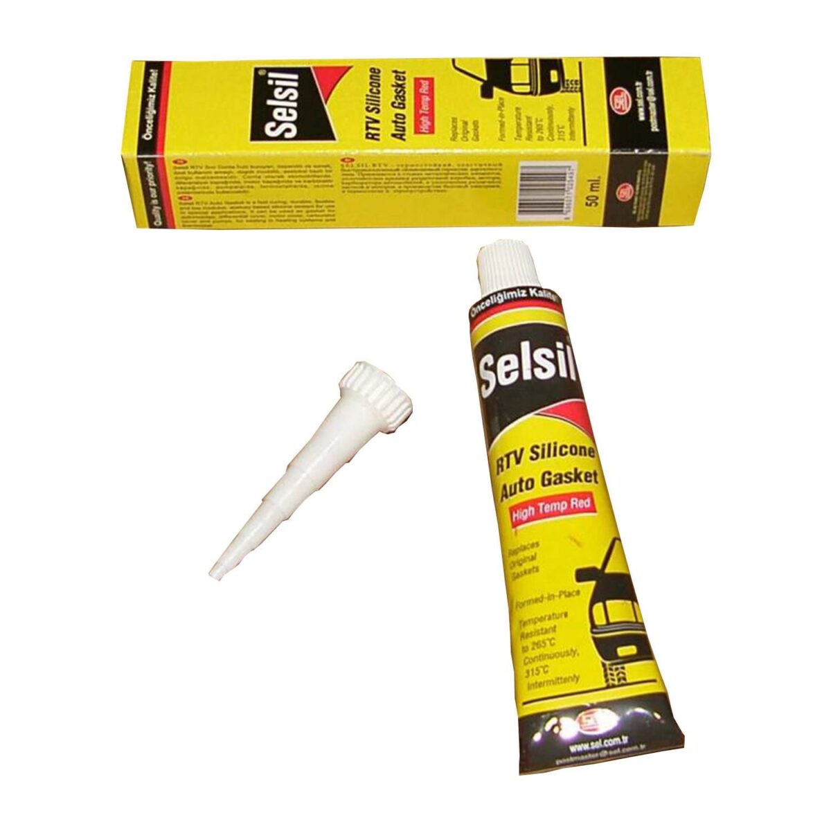 Selsil Tüp Sıvı Conta Kırmızı 50 gr - Görsel 1