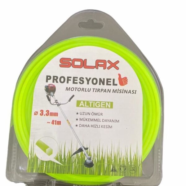 Solax Altıgen Tırpan Misinası 3,3 mm 41 Metre