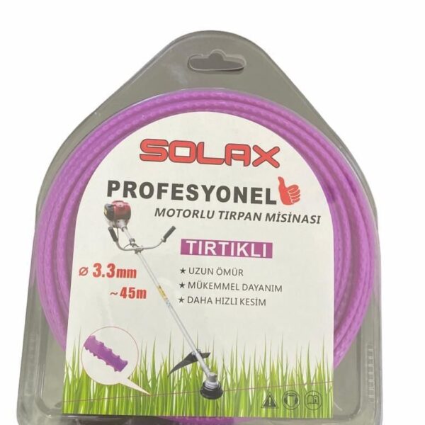 Solax Tırtıklı Tırpan Misinası 3,3 mm 45 Metre