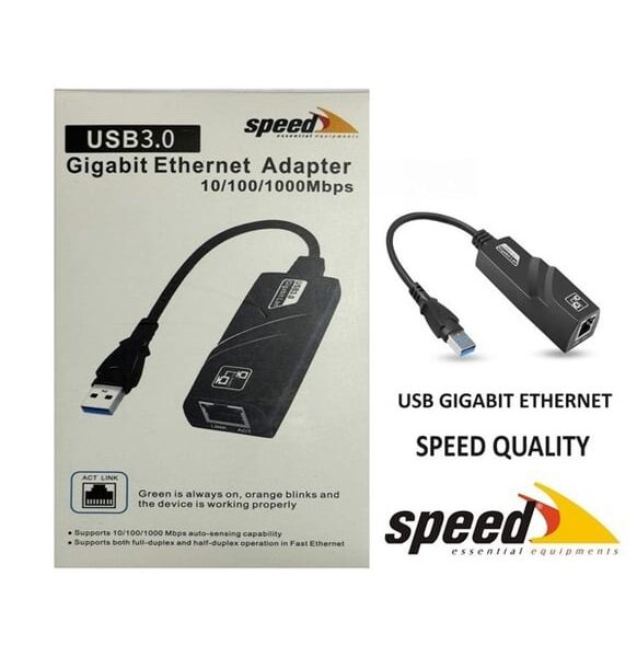 Speed SP-UE050 USB 3.0 to RJ45 10/100/1000 Mbps Gigabit Ethernet Çevirici