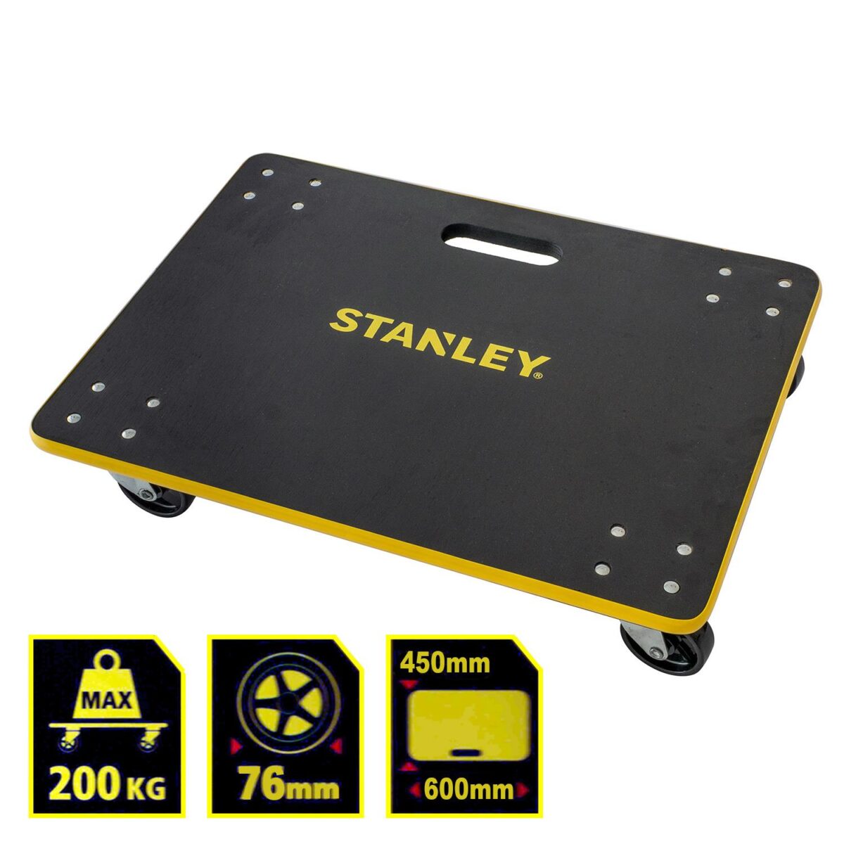Stanley MS573 200kg 60x45cm Dört Tekerli Yük ve Paket Taşıma Arabası - Görsel 2