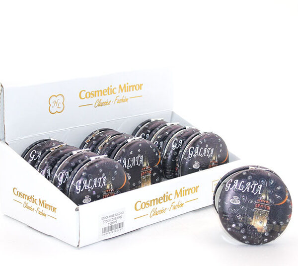 Taşlı İstanbul Tasarımı El Aynası Kalın Model 6