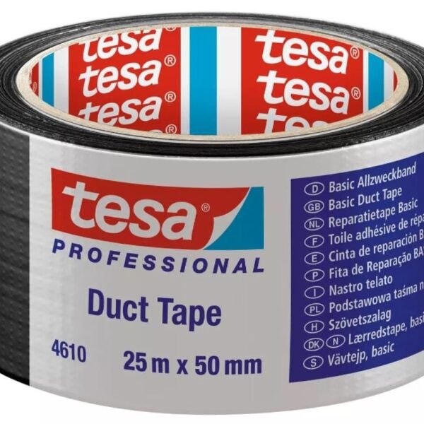 Tesa 4610 Duck Bantı Siyah 50 mm 25 Metre