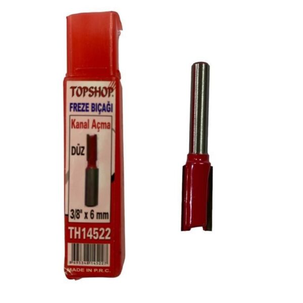 Topshop 14522 Düz Kanal Açma Freze Bıçağı 3/8&apos;&apos;x6 mm