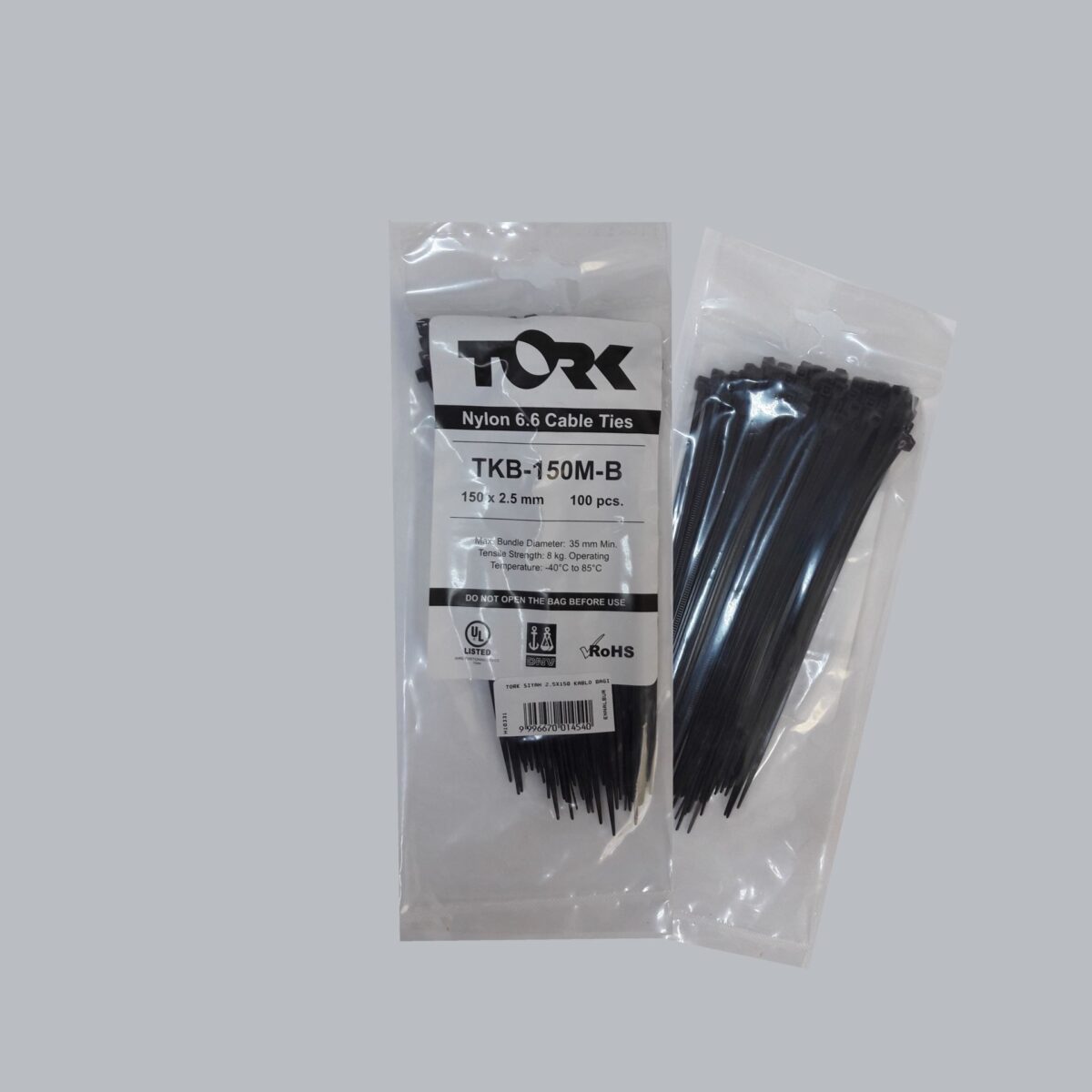 Tork Siyah Kablo Bağı 2,5x150 - Görsel 1