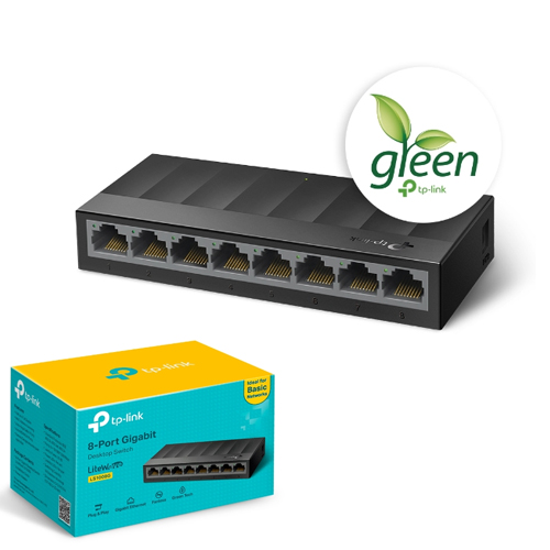 tp-link-litewave-8-port-ls1008-168_1 TP-LINK LiteWave 8 Port LS1008G 10/100/1000 Gigabit Plastik Kasa Switch - Görsel 1