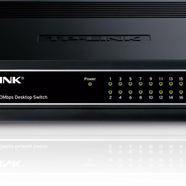 TP-LINK TL-SF1016D 16 PORT 10/100 PLASTİK KASA SWITCH