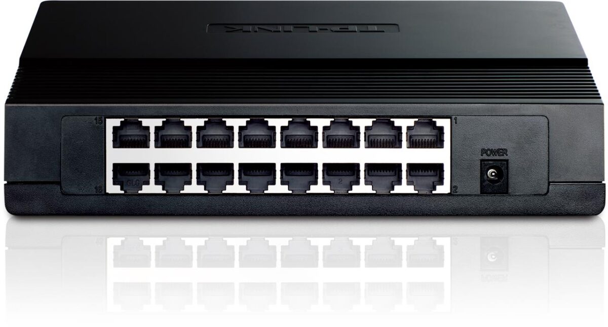 TP-LINK TL-SF1016D 16 PORT 10/100 PLASTİK KASA SWITCH - Görsel 2