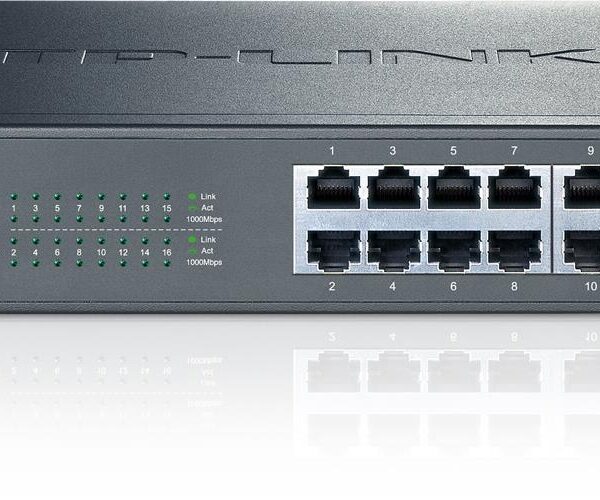 TP-LINK TL-SG1016D 16 PORT GIGABIT DESKTOP RACKMOUNT SWITCH