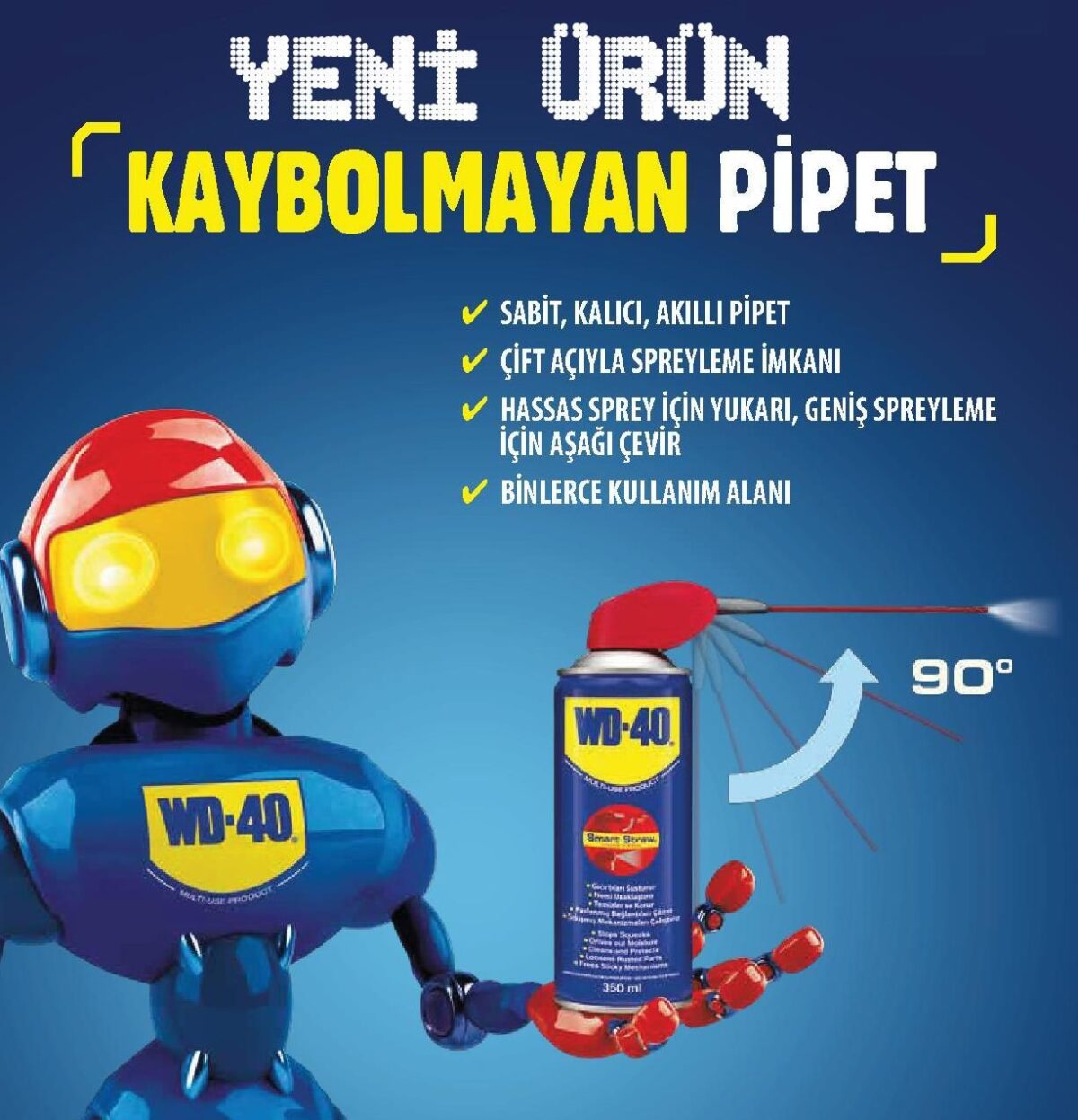 WD 40 Smart Straw Pas Sökücü Yağlayıcı 350 ml - Görsel 2
