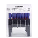 WORKPRO WP200507 100 Parça Duvar Askı Aparatlı Profesyonel CR-V Manyetik Tornavida ve Bits Uç Seti - Görsel 4