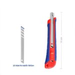 WORKPRO WP212008 9MM Ağır Hizmet Paslanmaz Çelik Kasa Maket Bıçağı - Görsel 4