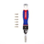 WORKPRO WP221069 6-IN-1 Profesyonel CR-V Cırcırlı Manyetik Tornavida Seti - Görsel 2