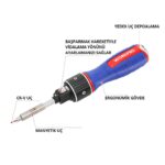 WORKPRO WP221069 6-IN-1 Profesyonel CR-V Cırcırlı Manyetik Tornavida Seti - Görsel 5