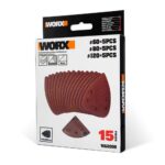 WORX WA2000 140x90mm 60, 80, 120 Kum, 15 Parça Cırtlı Universal Mouse Zımpara Kâğıdı Seti - Görsel 3