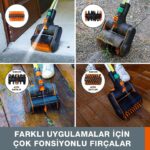 WORX WG441E.9 20Volt 165mm Profesyonel Çok Amaçlı Zemin Fırçası (Akü Dahil Değildir) - Görsel 3
