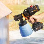 WORX WX020.9 20Volt Kömürsüz Devir Ayarlı Boya Tabancası + 4 Parça Yedek Nozul/Meme (Akü Dahil Değildir) - Görsel 3