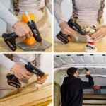 WORX WX045.9 20Volt 11MM Profesyonel Sıcak Mum Silikon Tabancası + 10 Silikon (Akü Dahil Değildir) - Görsel 4