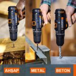 WORX WX370.9 20Volt Profesyonel Şarjlı Darbeli Matkap (Akü Dahil Değildir) - Görsel 4