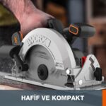 WORX WX520.9 20Volt 190mm Kömürsüz Profesyonel Şarjlı Daire Testere (Akü Dahil Değildir) - Görsel 3