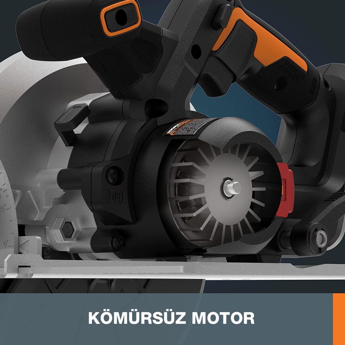 WORX WX520.9 20Volt 190mm Kömürsüz Profesyonel Şarjlı Daire Testere (Akü Dahil Değildir) - Görsel 4
